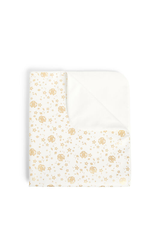 JU Space Logo print blanket JU Space Logo print blanket GOLD/MILKY WHITE IJT882-JFQ62