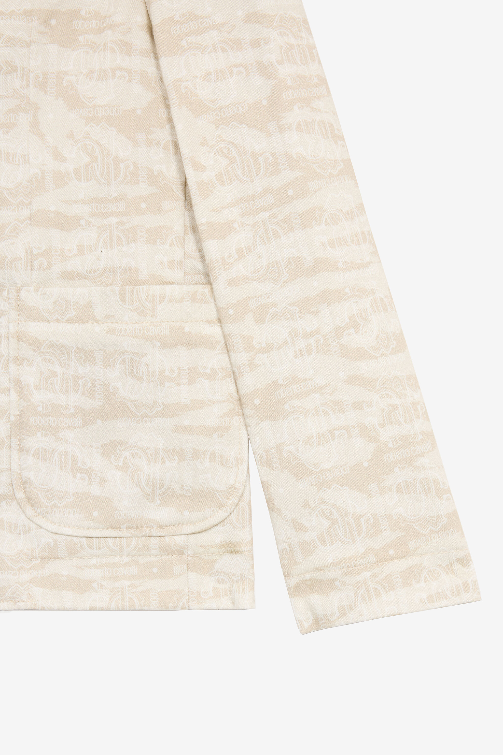 JU Giacca Con Stampa Tiger Skin Avorio UJT40E-6SO44