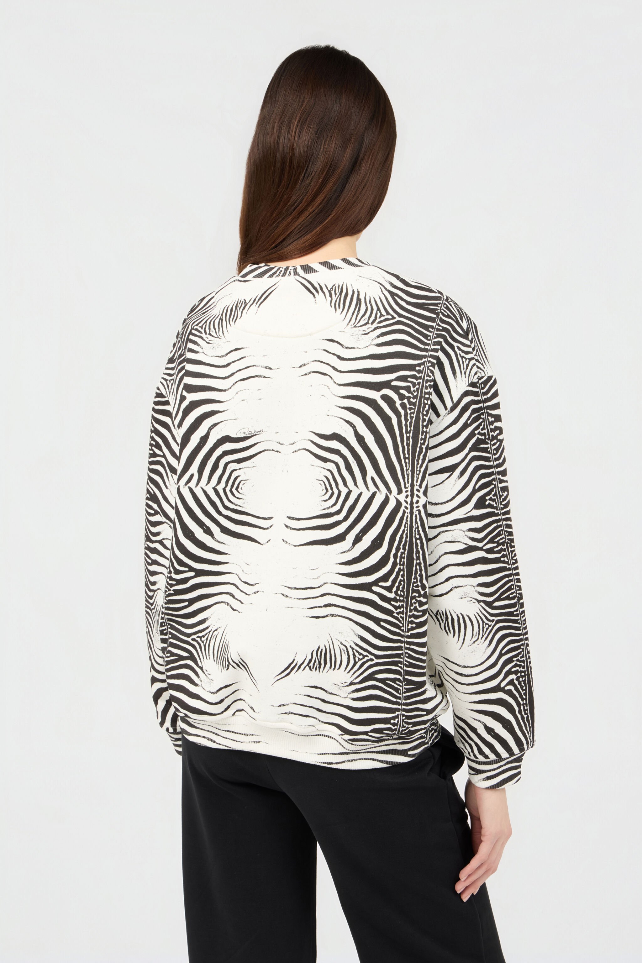 RC Zebra Print Sweatshirt WHITE/BLACK ZEBRA SOT66L-CF050