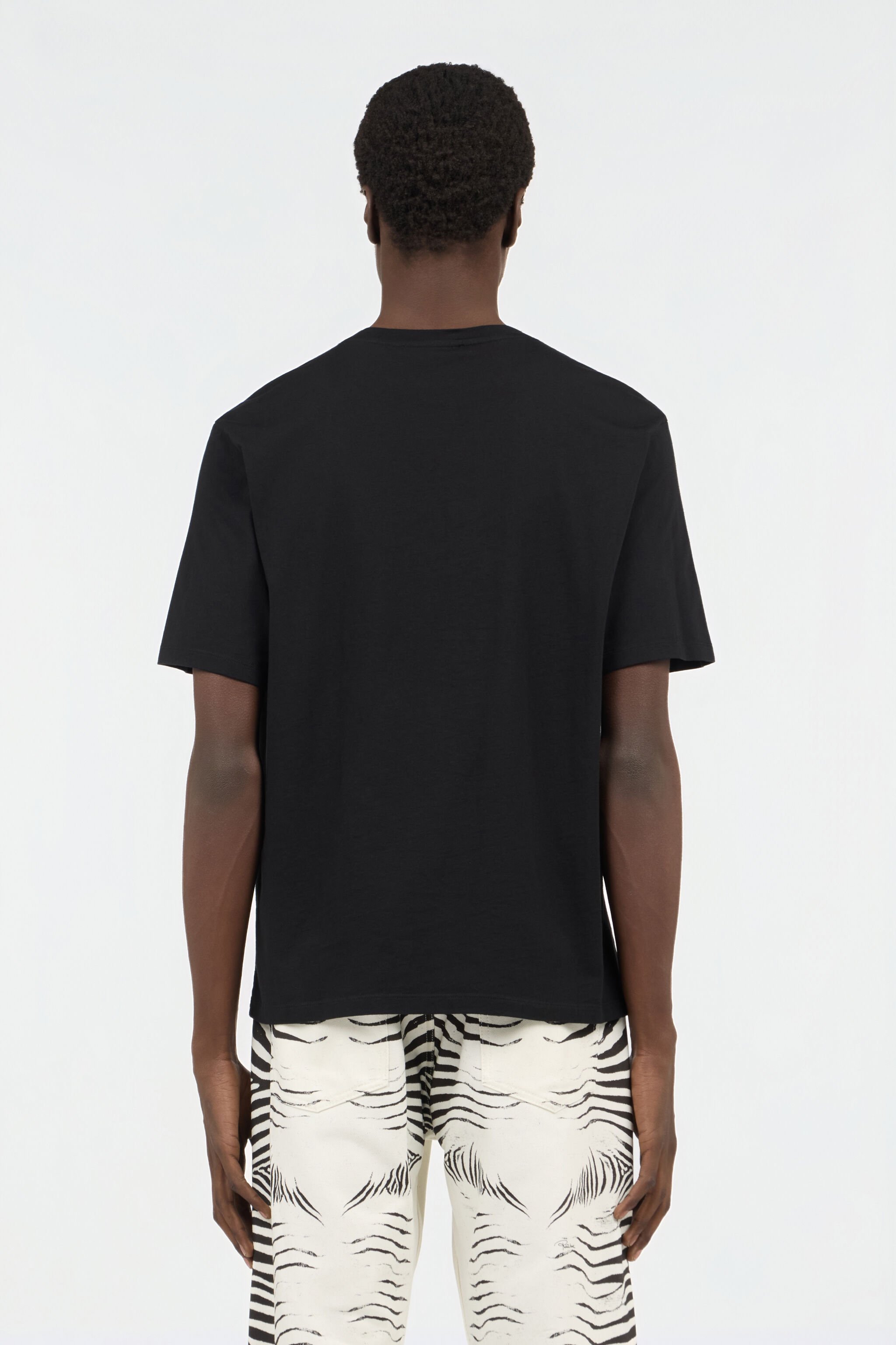 RC Black T-shirt with embroidered logo BLACK SOT60C-JD001