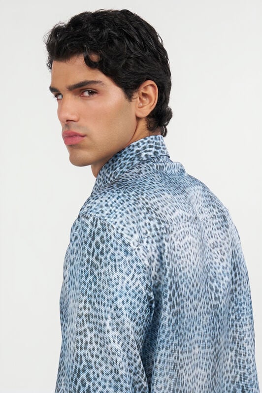 RC Silk Shirt with Baby Jaguar Print QUIET HARBOUR WNT712-4QR31