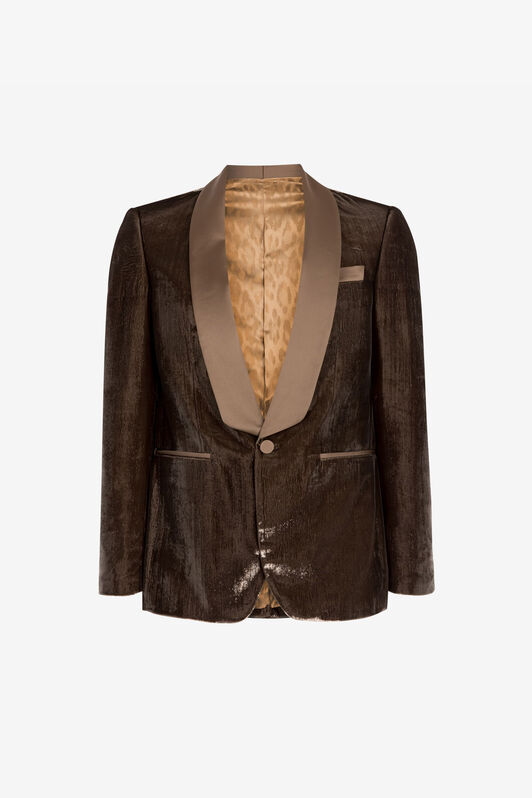 RC Single-Breasted Blazer Dark brown RRT450-8R010