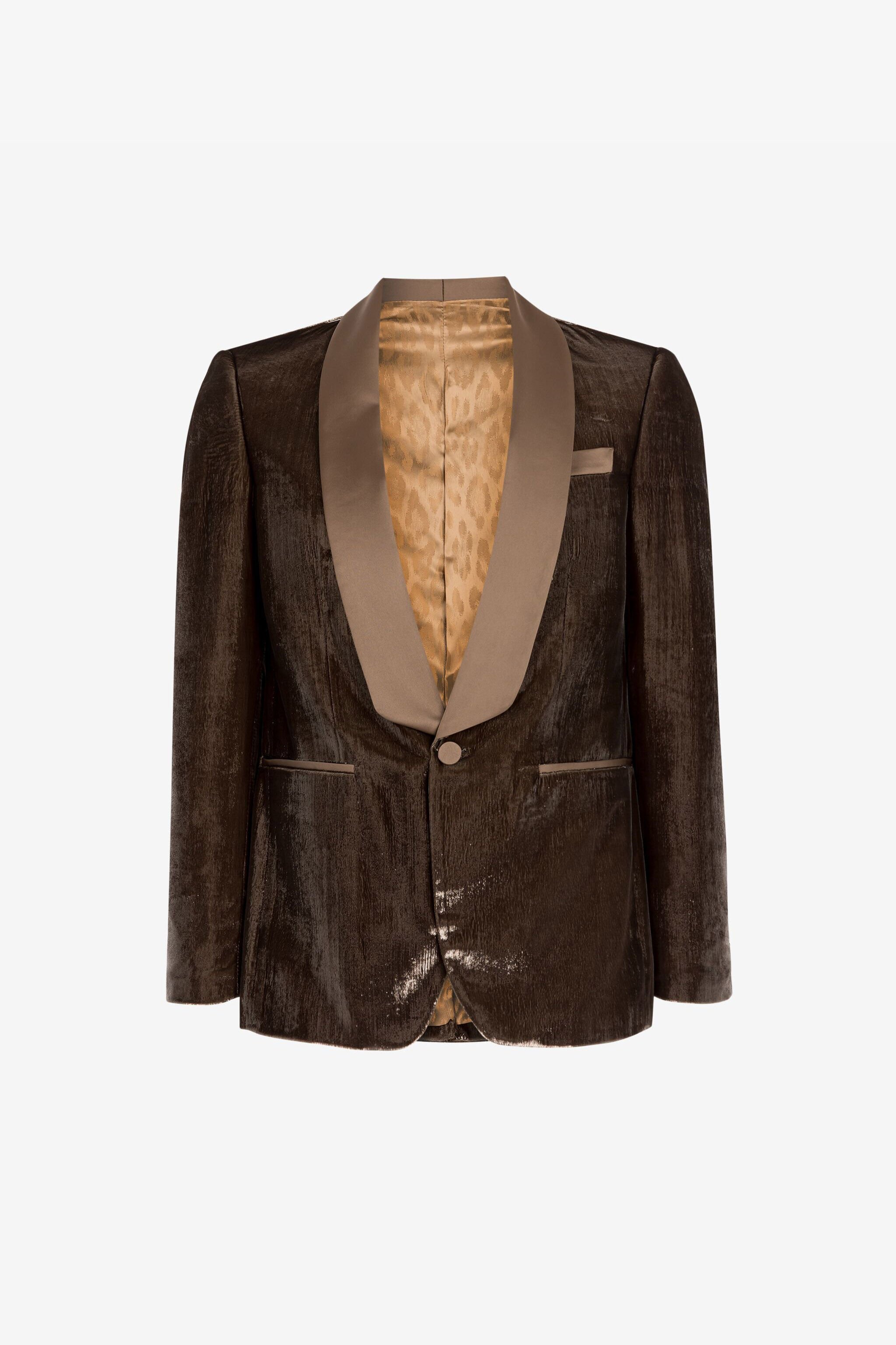 RC Single-Breasted Blazer Dark brown RRT450-8R010