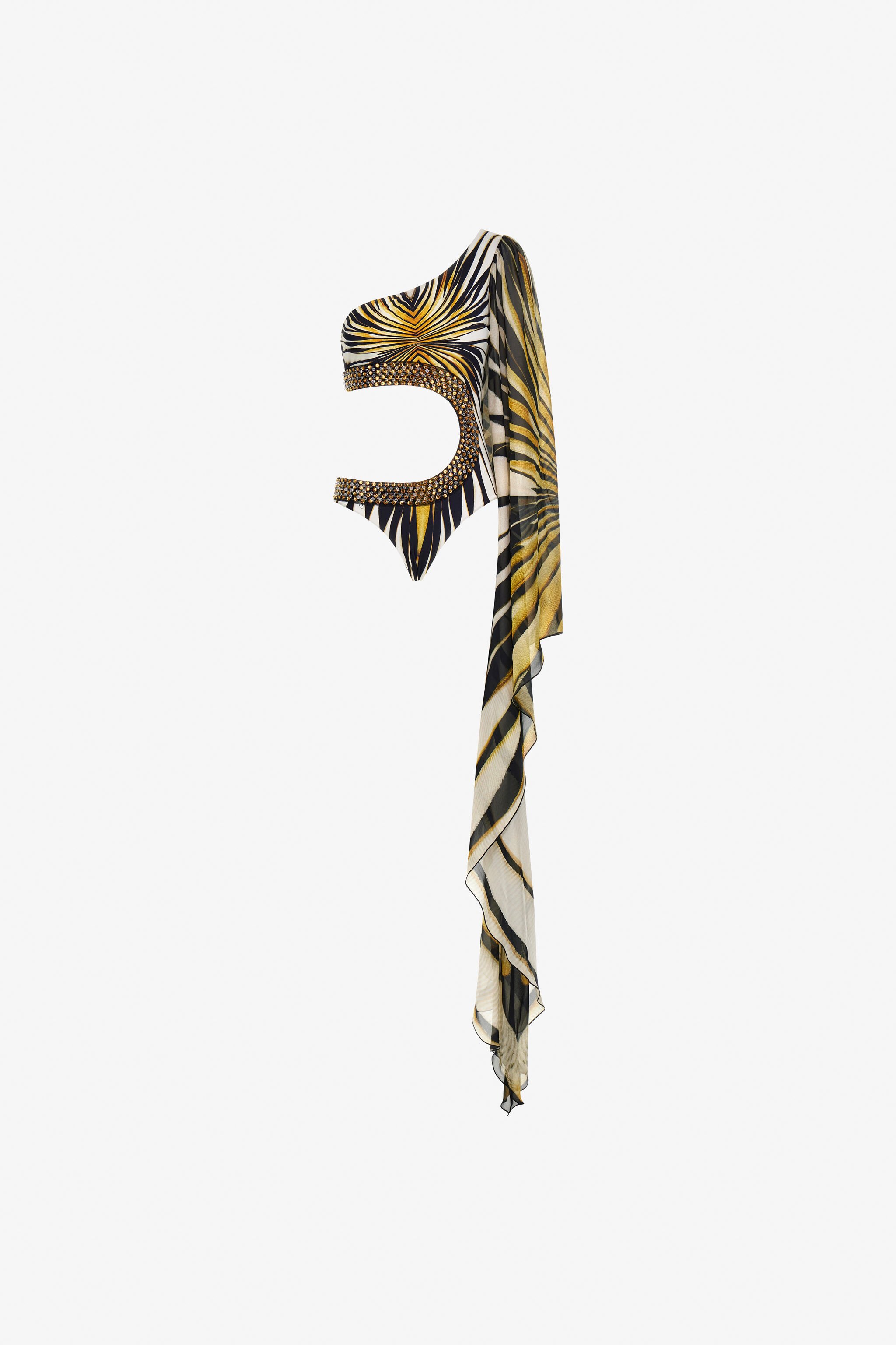RC Ray of Gold Print Swimsuit Gold TKW005-HVM33