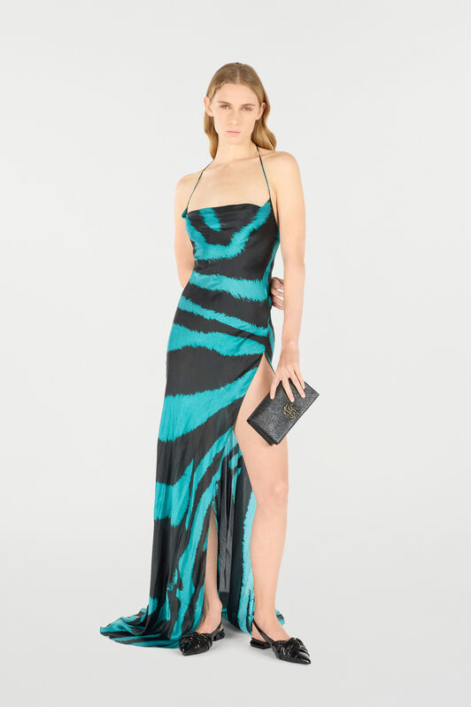 RC Vestido con estampado Zebra Tribute Azul UWT125-CTP26