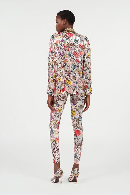 RC Florentine Flowers Print Leggings BEIGE WQT23A-LNR29