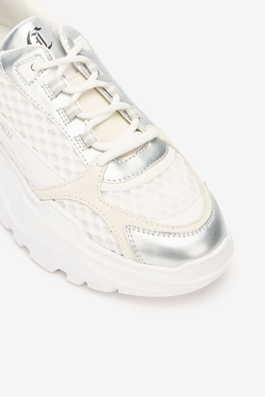JC Sneakers With Laminated Details JC Sneakers With Laminated Details White/Silver UFS036-UF358