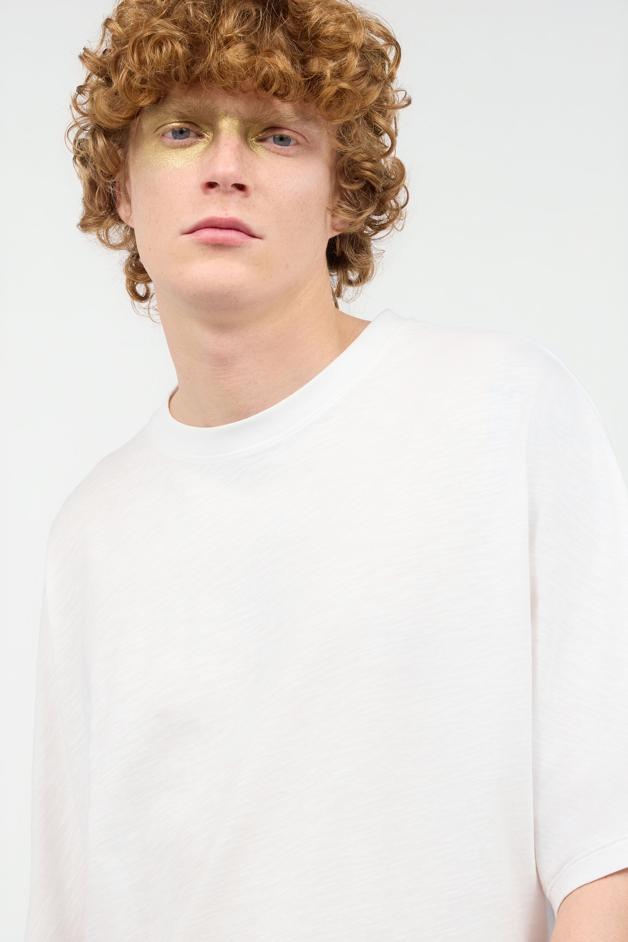 JC T-Shirt Avec Jaguar Mirror Et Monogramme JC Blanc UFT040-UF060