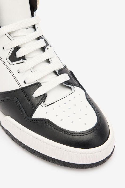 RC High-Top Sneakers with Laminated Insert BLACK/WHITE/PLATINUM POS01D-PZ085
