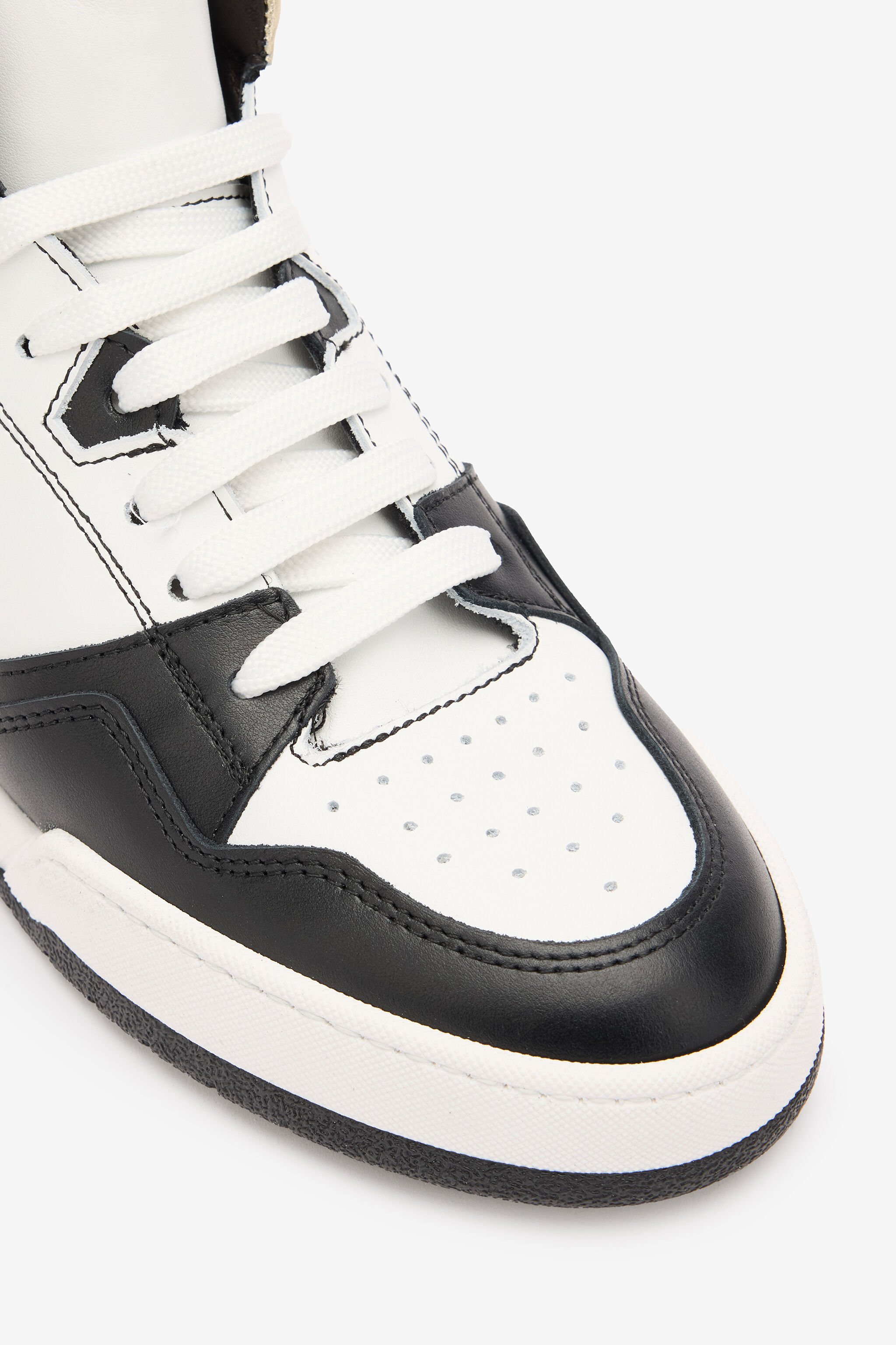 RC High-Top Sneakers with Laminated Insert BLACK/WHITE/PLATINUM POS01D-PZ085