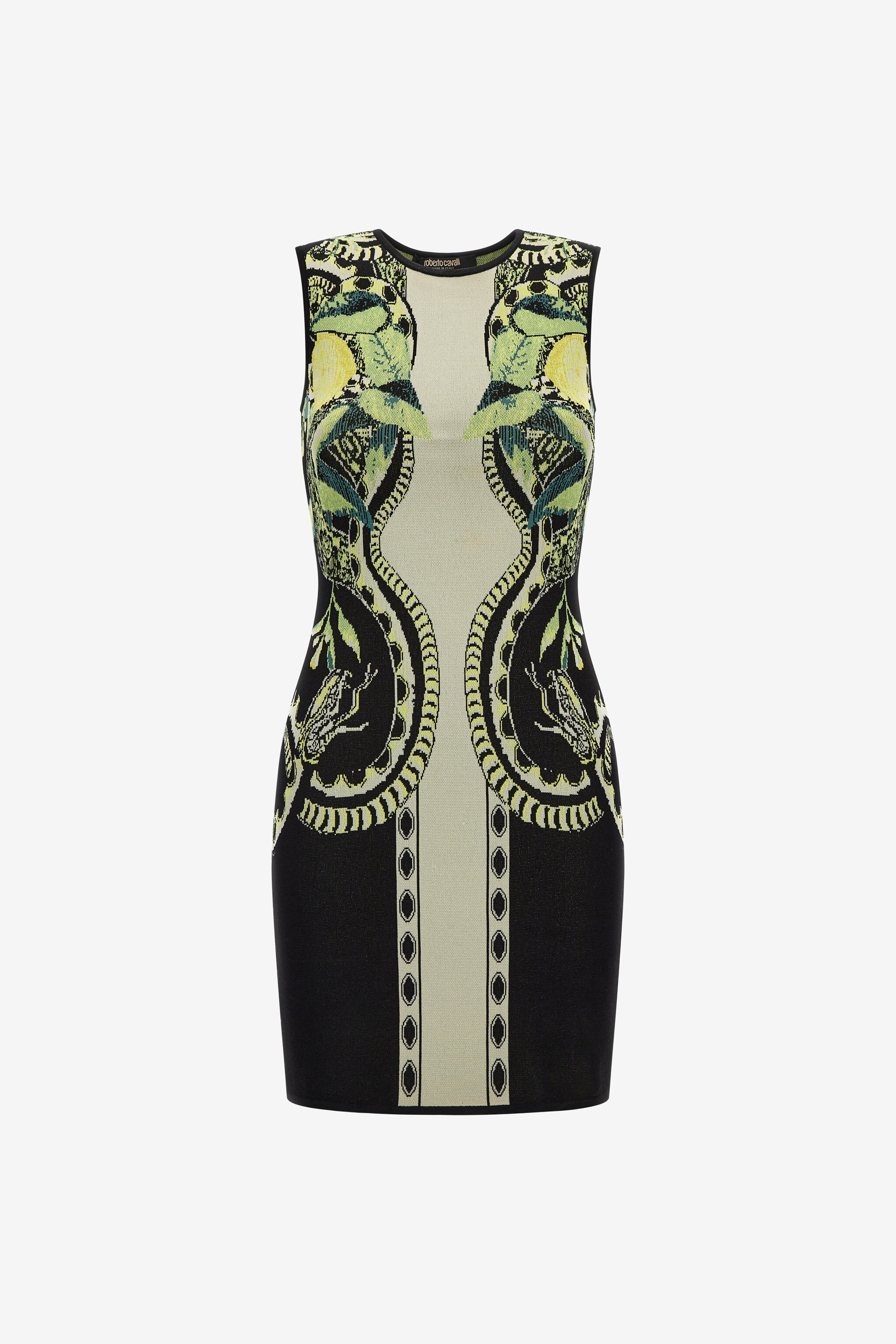 RC Lemon print knit dress Black SKM112-MI150