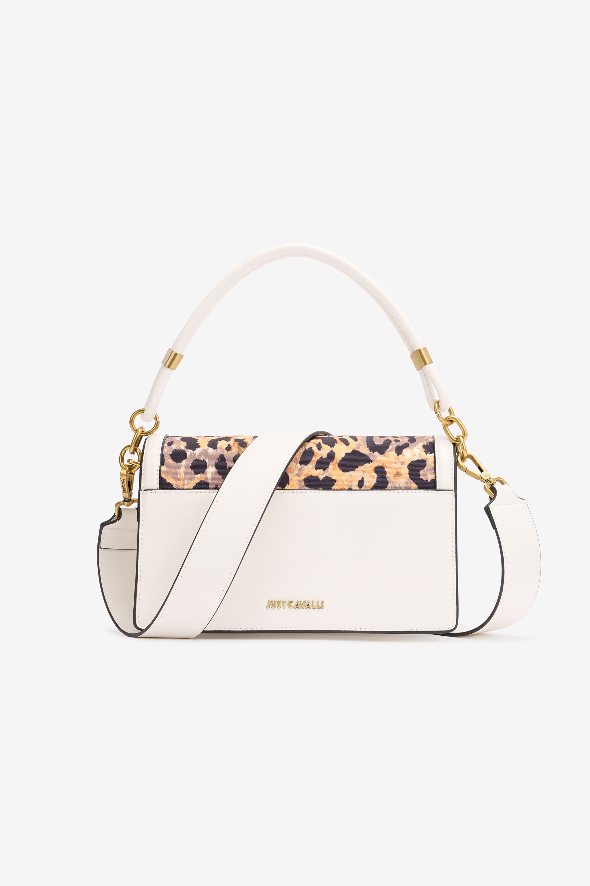 JC Sac À Imprimé Jaguar Skin Et Monogramme JC White, Gold SFB137-SF629