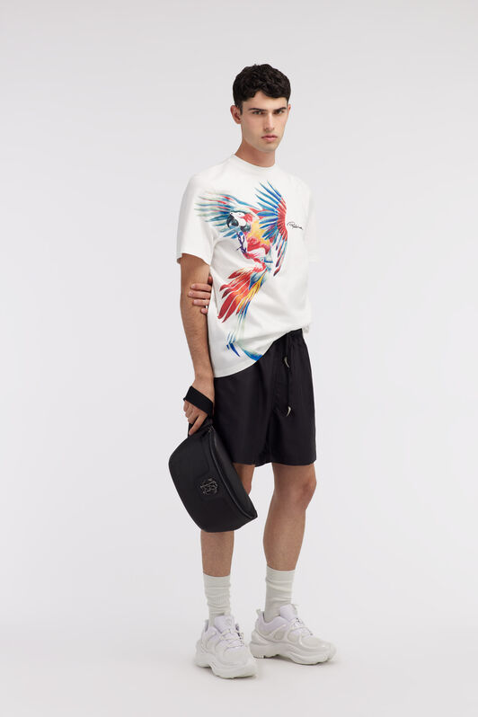 RC Swim shorts with parrot print Schwarz SYH00B-SB002