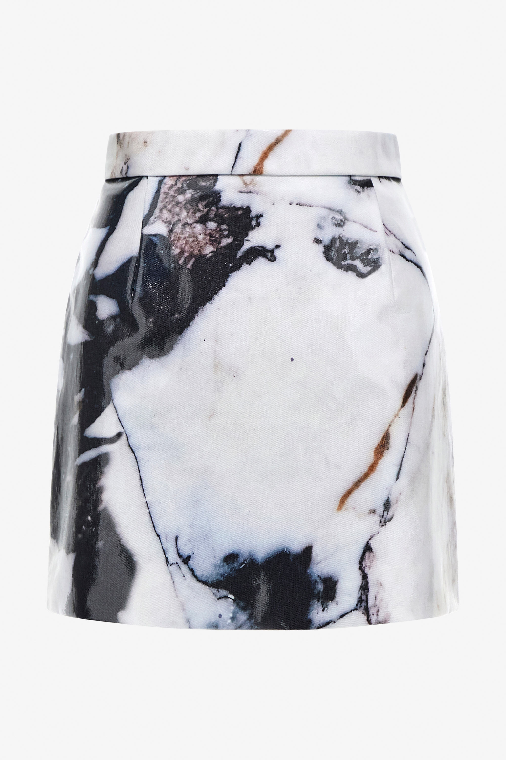 RC Marble Print Skirt Black/White TWT302-KGN18