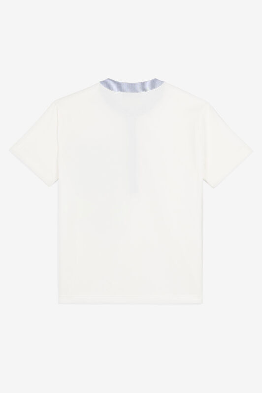 JU T-Shirt-Set mit aufgesetzter Tasche Weiß OJT678-ISA2J