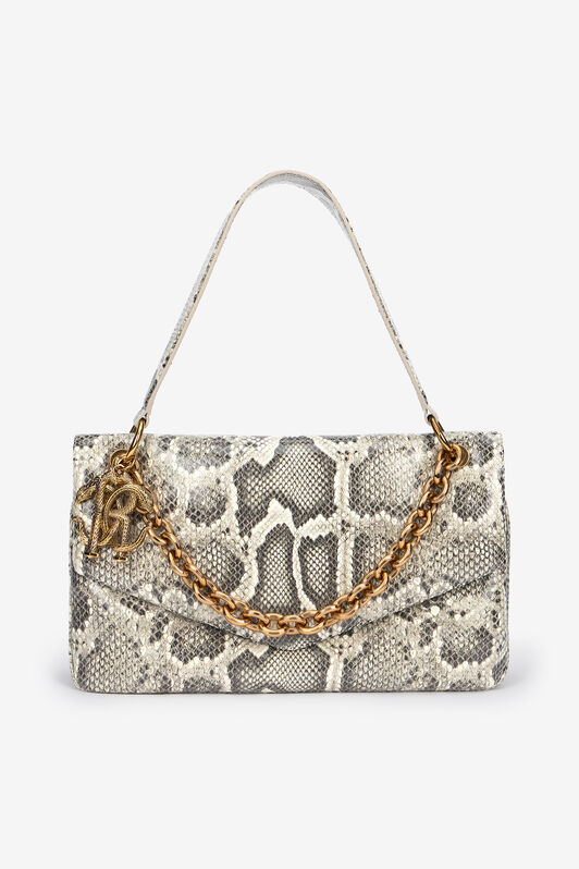 RC Shoulder Bag in Rock Python Print Marron clair VWB002-PZ407