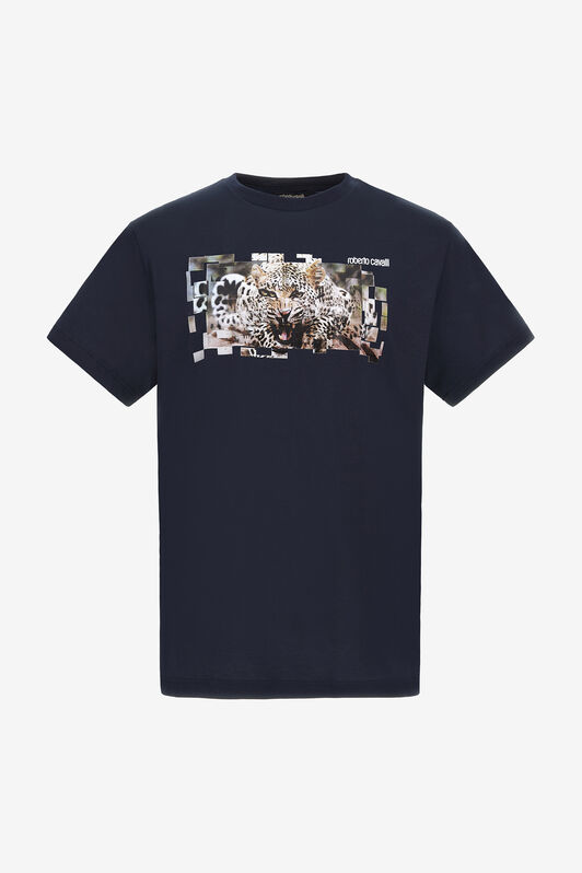 RC T-shirt with Jaguar logo and print Dark blue NOT60K-JD060