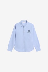 JU Hellblaue Baumwollhemd LIGHT BLUE WJT70G-FN053