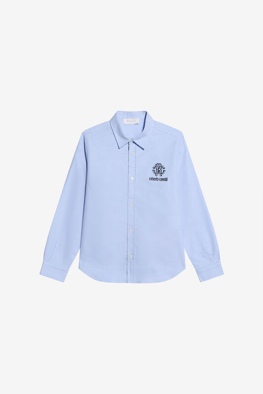 JU Hellblaue Baumwollhemd LIGHT BLUE WJT70G-FN053