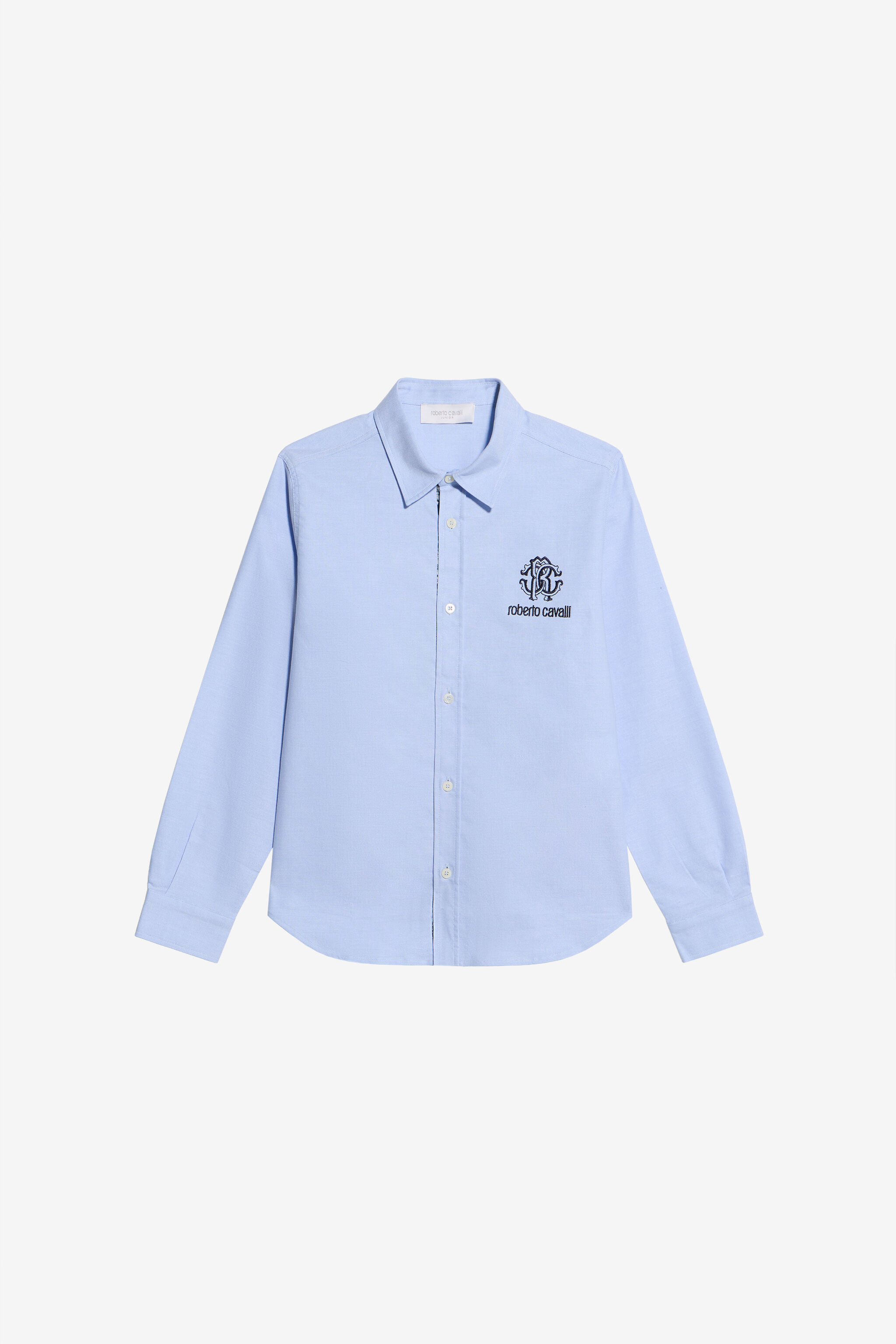 JU Hellblaue Baumwollhemd LIGHT BLUE WJT70G-FN053