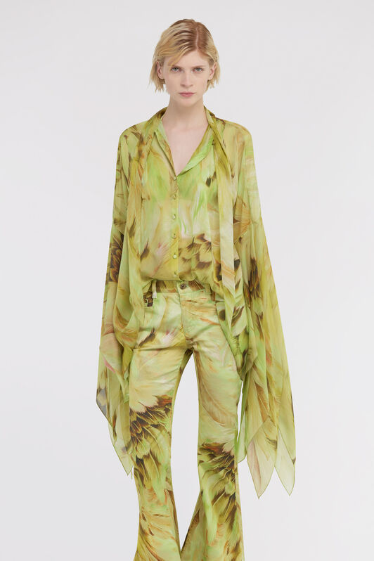 RC Plumage print shirt Verde claro SWT701-CTL71