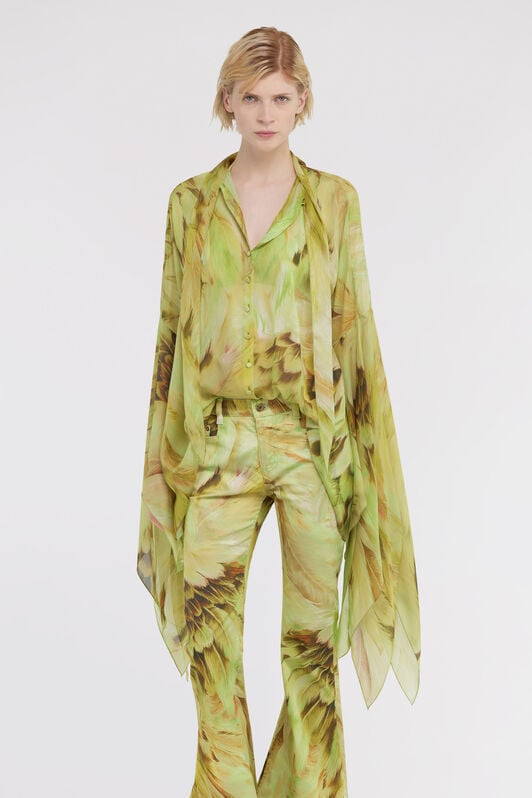 RC Plumage print shirt RC Plumage print shirt Verde claro SWT701-CTL71