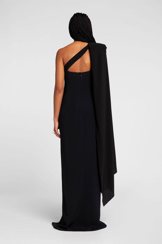 RC Robe longue ornée de cristaux RC Robe longue ornée de cristaux Noir NQR143-HR005