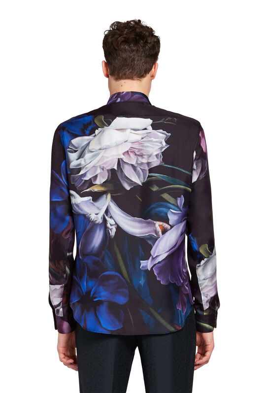 RC Camicia con stampa Marchito DEEP PURPLE/BLACK JNT730-2NS02