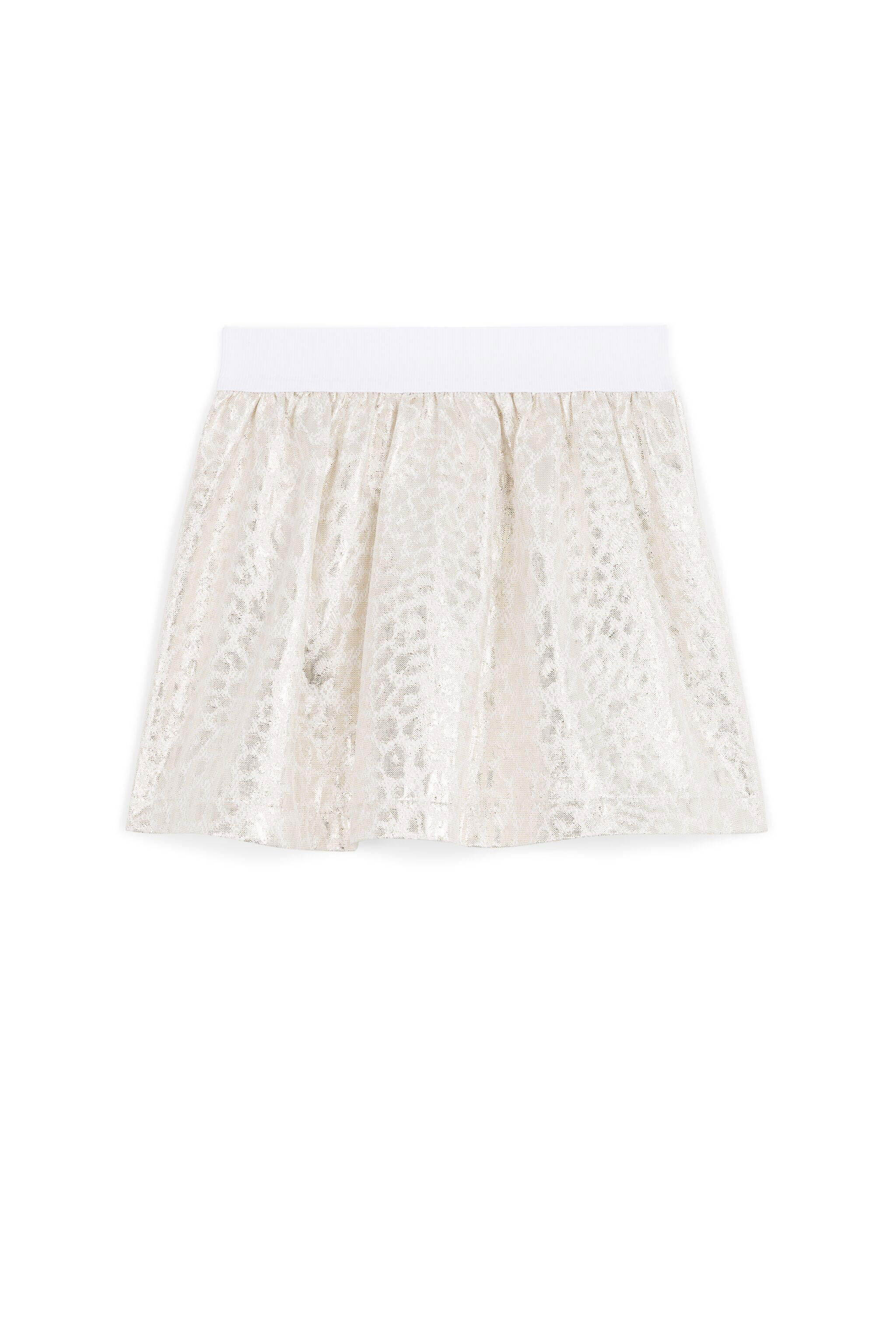 JU Metallic Leopard-Jacquard Skirt GOLD/LIGHT GOLD MJT326-DJ107