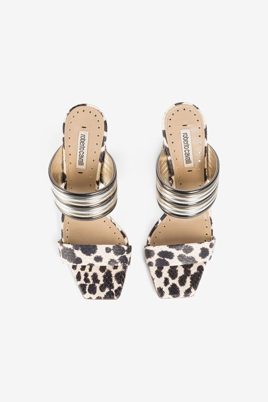 RC Animal-print block-heel sandals MURENA/LMINATO MIX QKS007-PA058