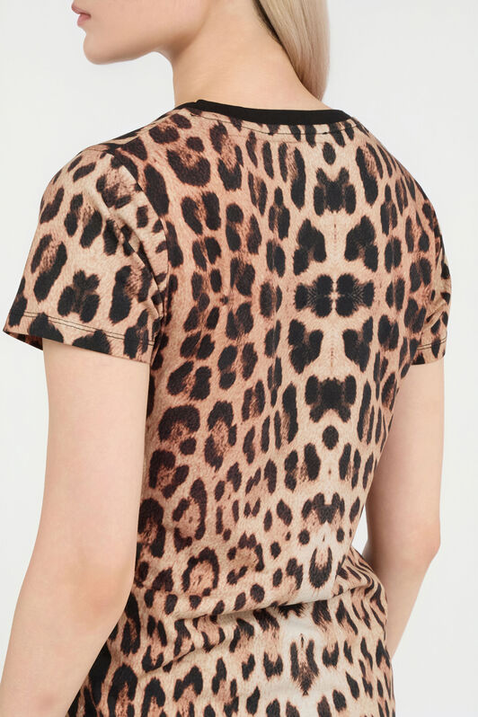 RC Leopard Print T-Shirt JAGUAR QOT60A-JFG34