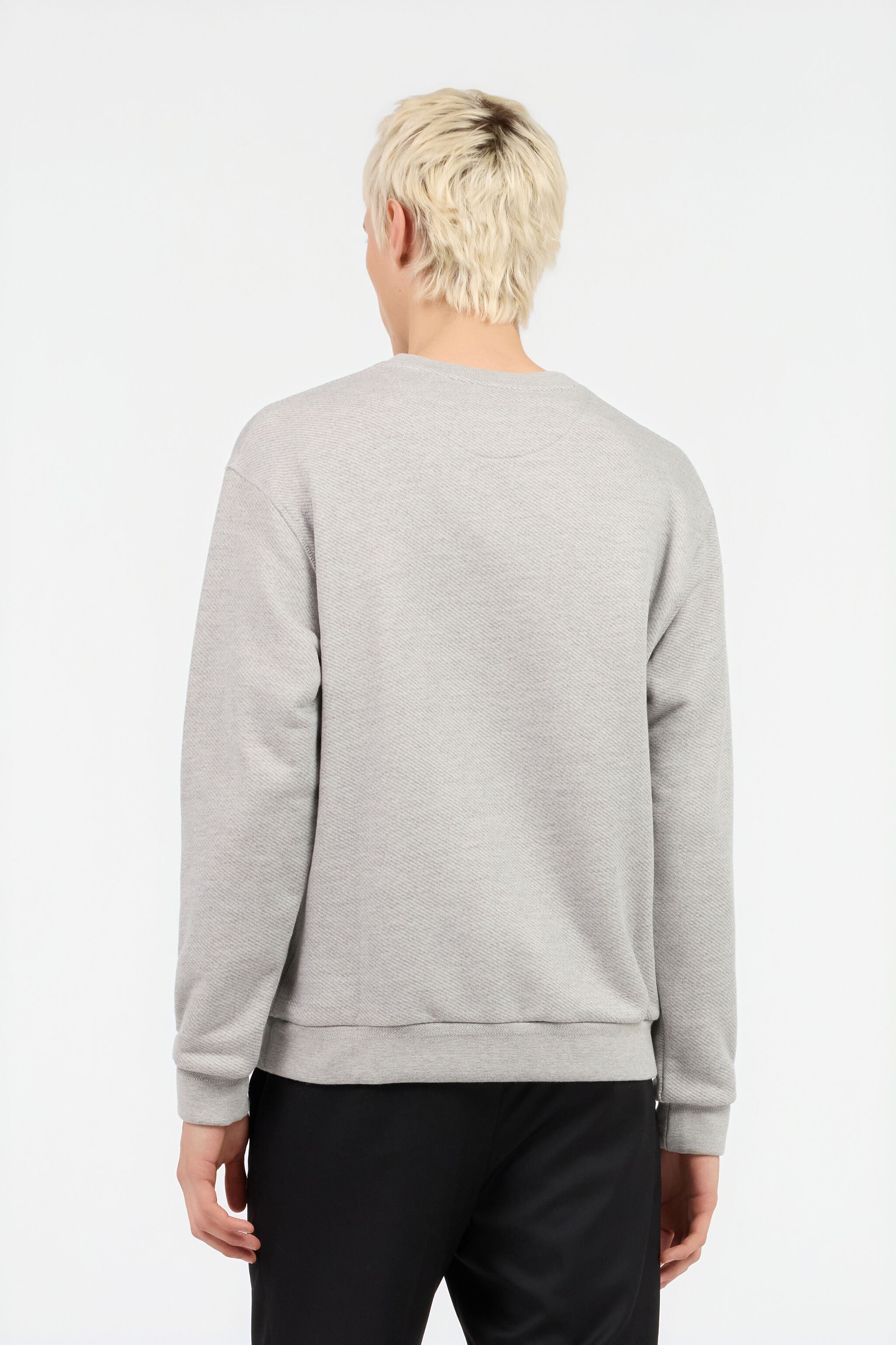 Snake Logo Sweatshirt Grey in GREY MELANGE for Men | Roberto Cavalli®