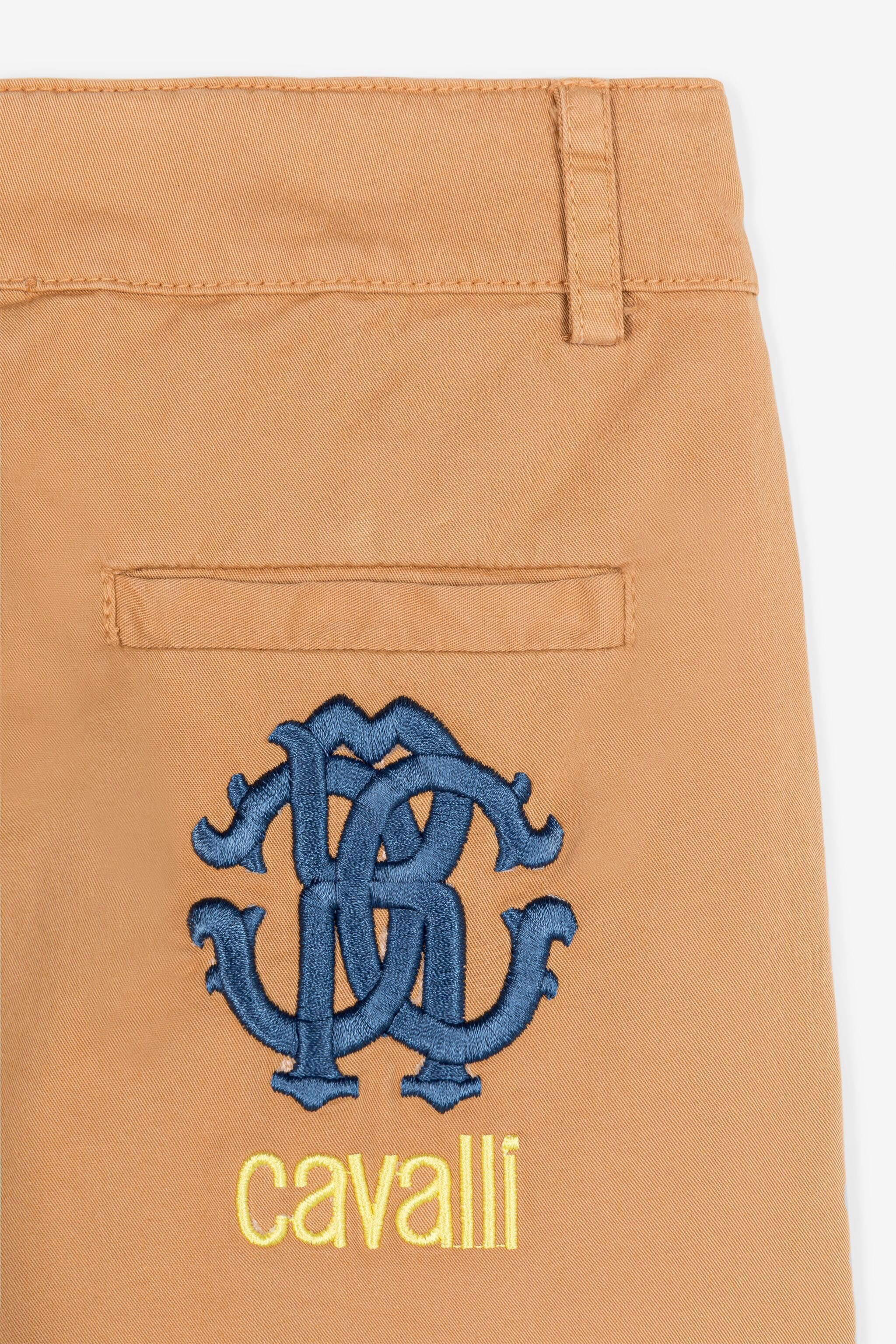 JU Short à logo brodé Marron clair QJT269-CE035