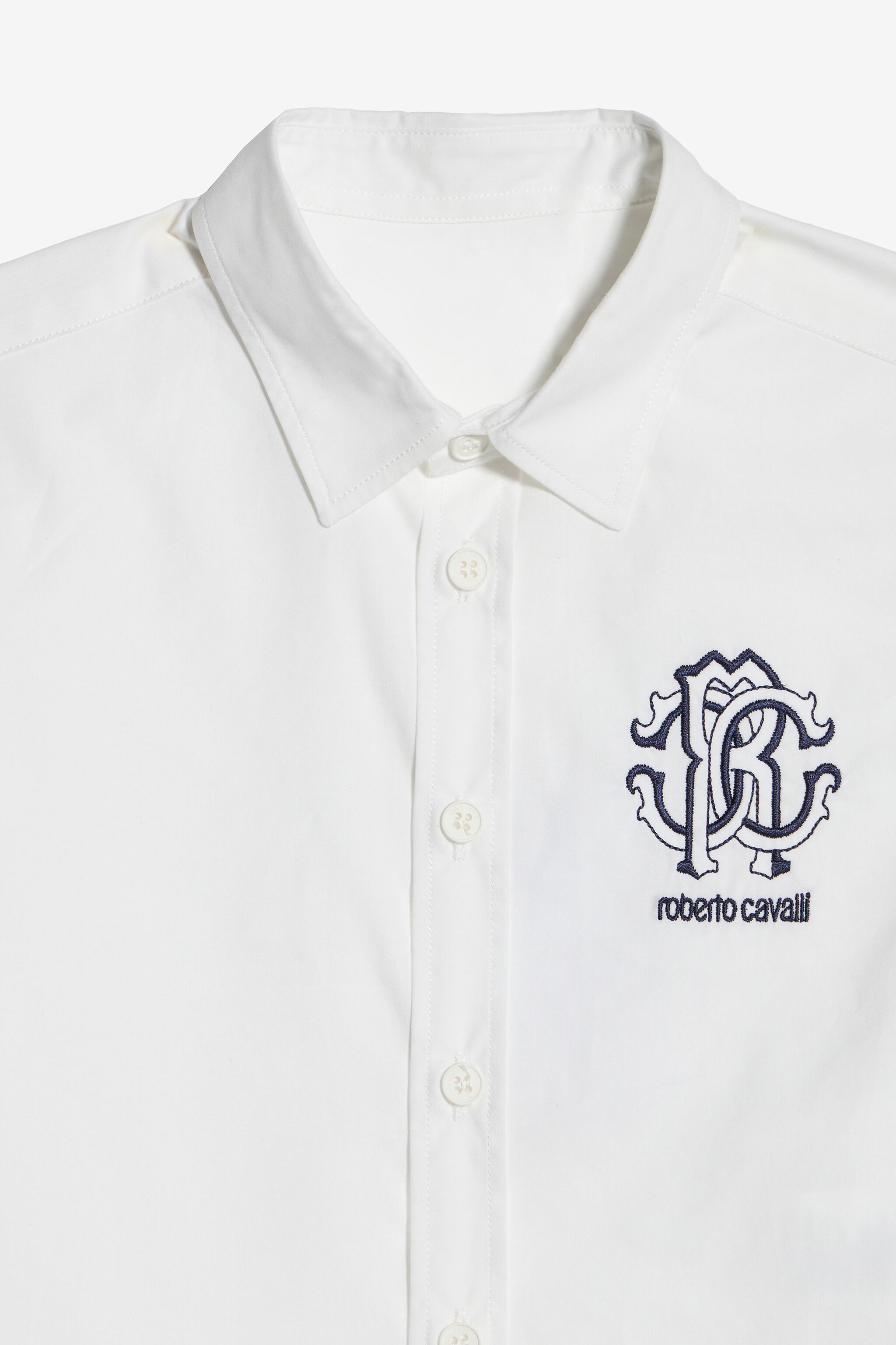 JU Camicia Con Monogram RC E Logo OPTICAL WHITE UJT703-CH004