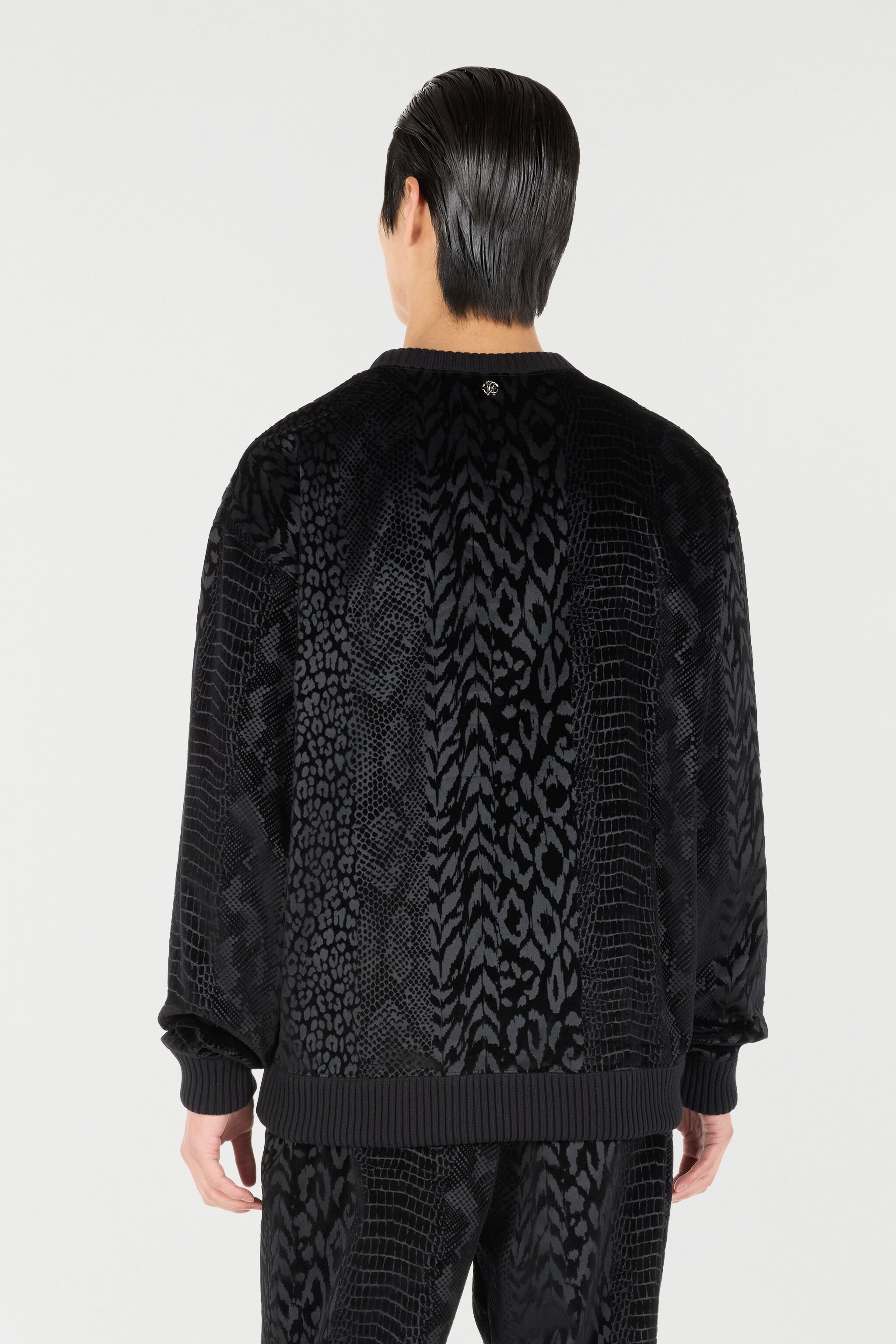 RC Sweatshirt With Animal Print Black URT68Y-CJ007
