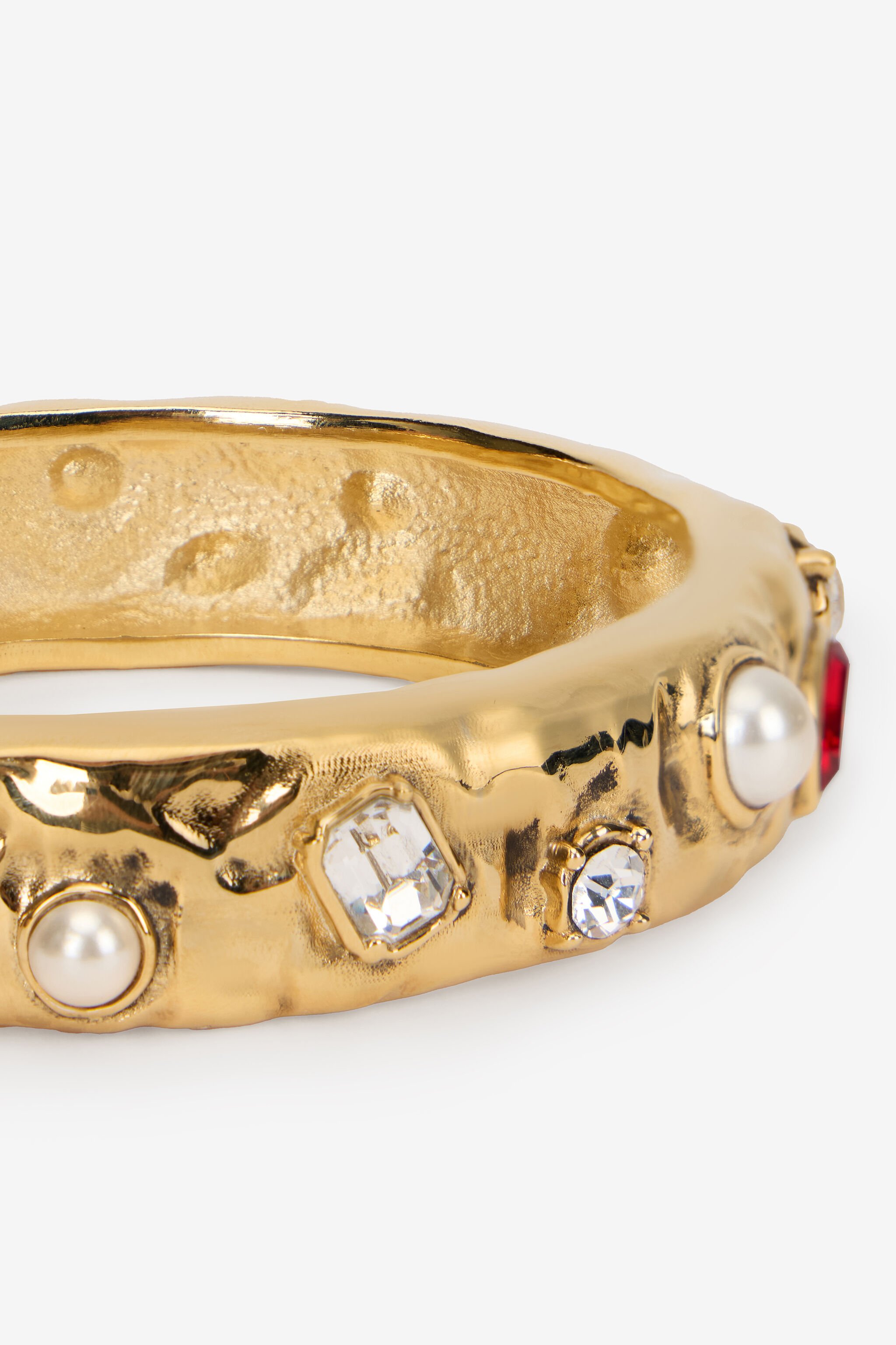 RC Gold Bracelet RUBY/AQUAMARIN/IVORY WQG019-AM127