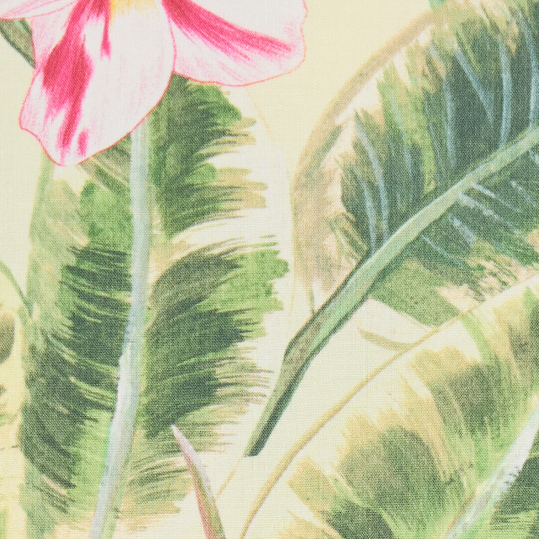 JU Abito Con Stampa Foglie E Fiori Verde chiaro UJT10F-7MO38