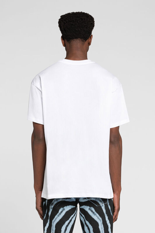RC Tiger-Print Cotton T-Shirt White ORT61K-JD060