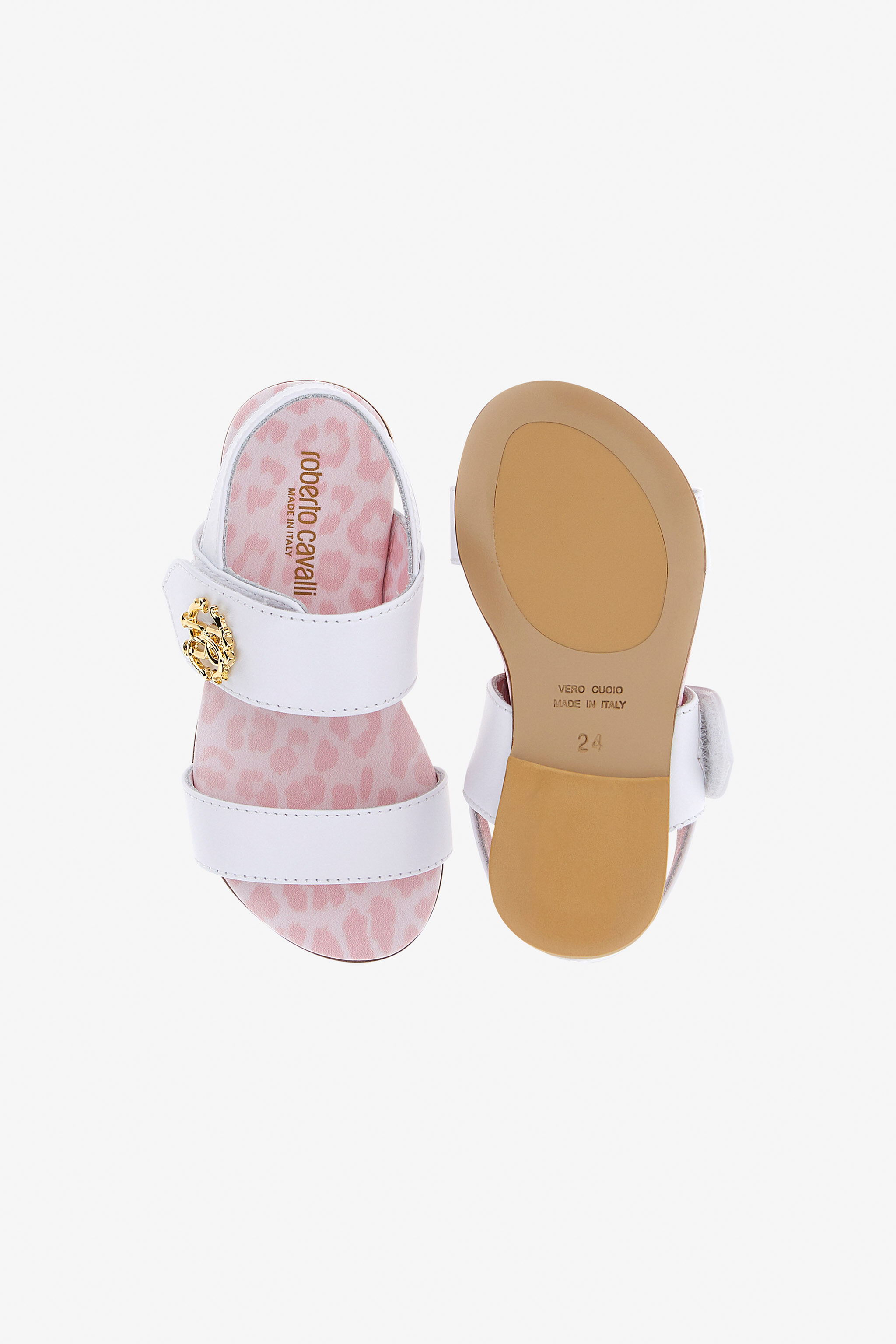 JU RC Logo Sandals White Q61142-Q0045