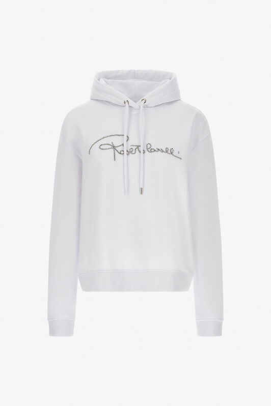 RC Sweatshirt with signature Blanc NOT68D-CF052
