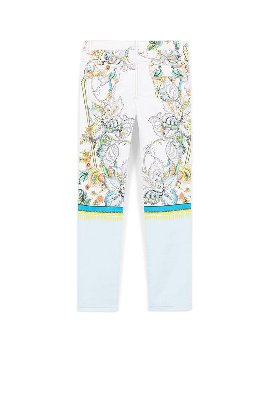 JU Paisley-Print Trousers Azzurro XDLTH2-ITAC2