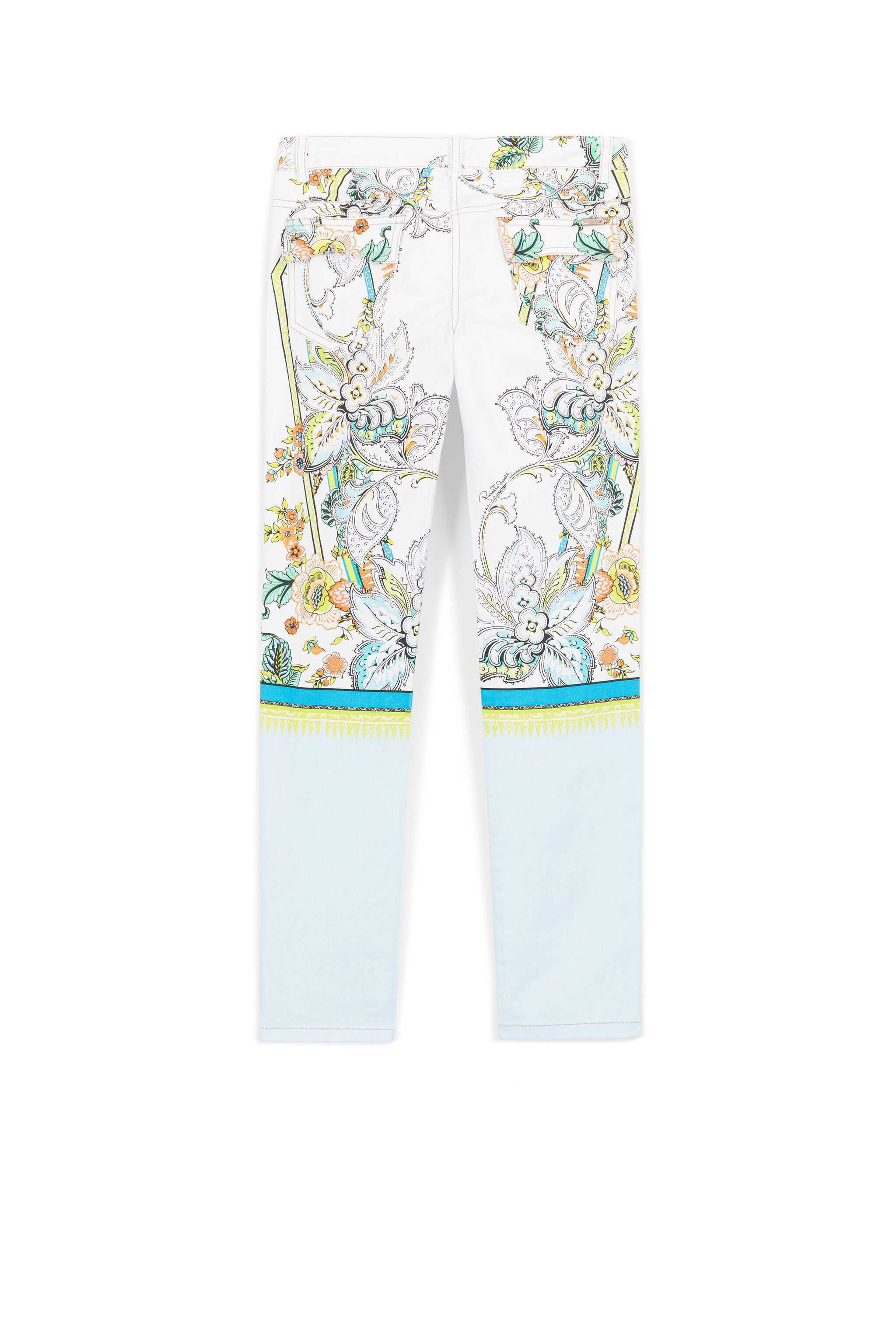 JU Paisley-Print Trousers Azzurro XDLTH2-ITAC2