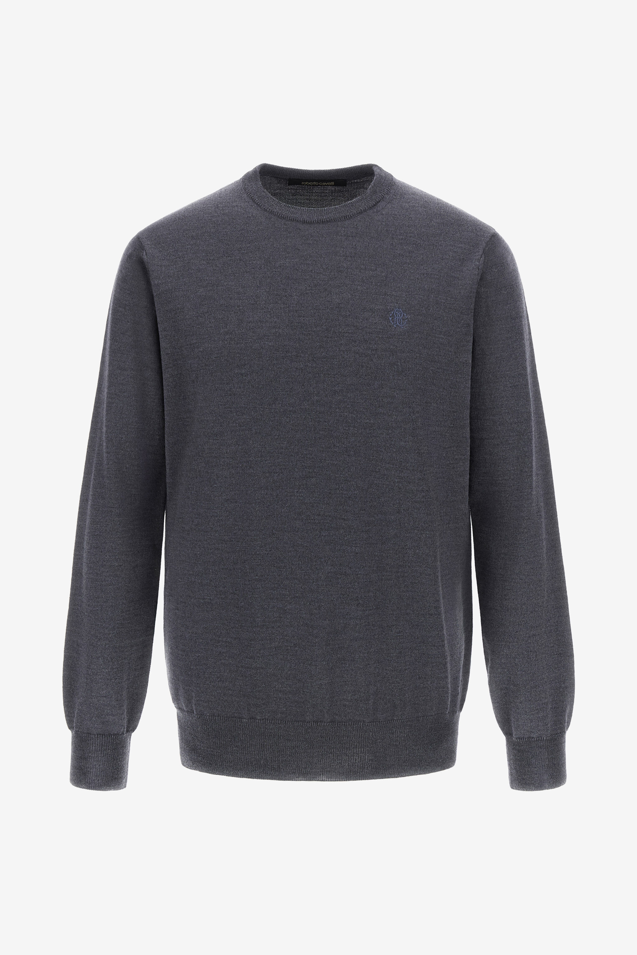 RC Crewneck sweater with RC Dark gray NOM01B-MQ030