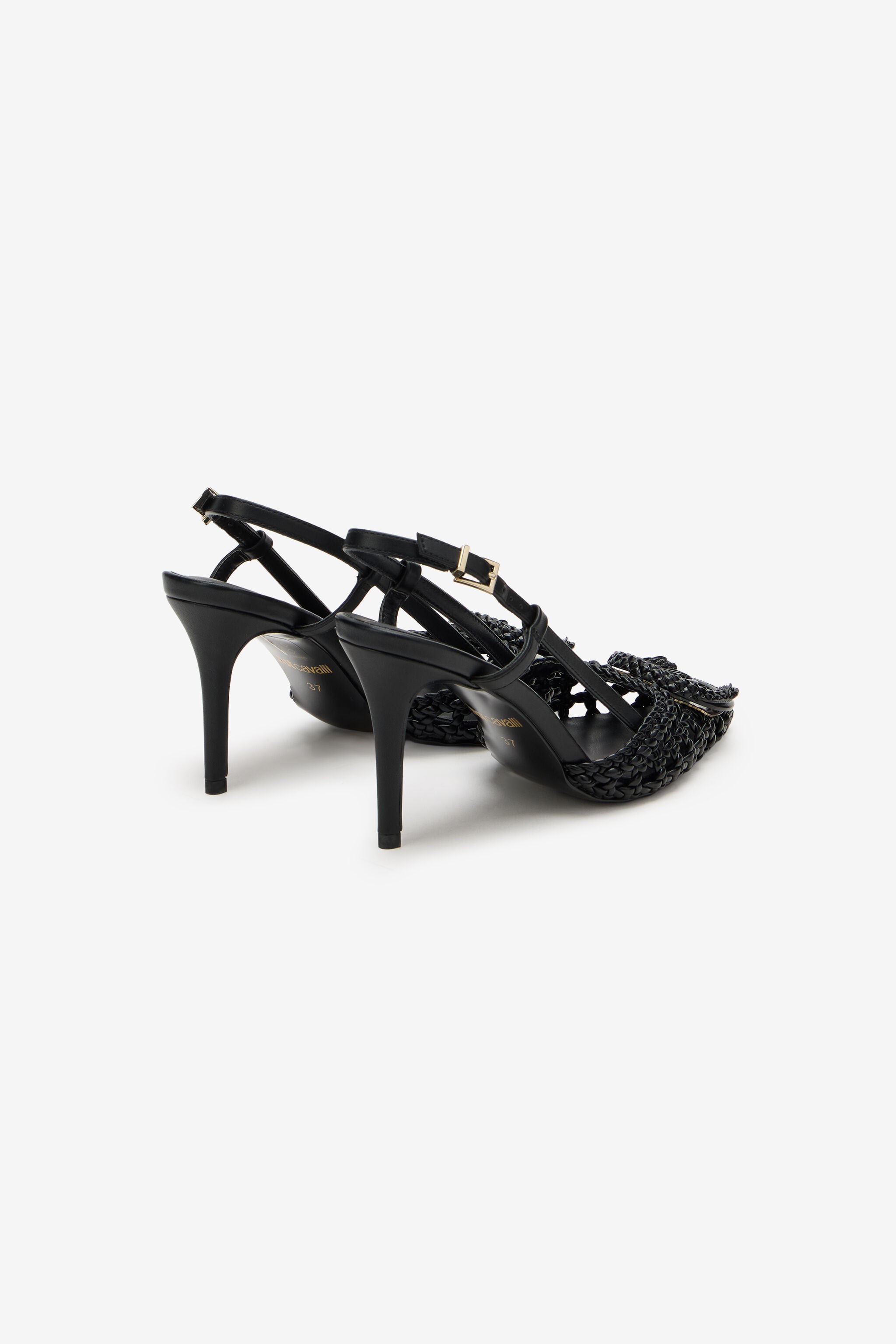 JC Escarpins Slingback avec design tressé JC Escarpins Slingback avec design tressé BLACK WFS070-WF308