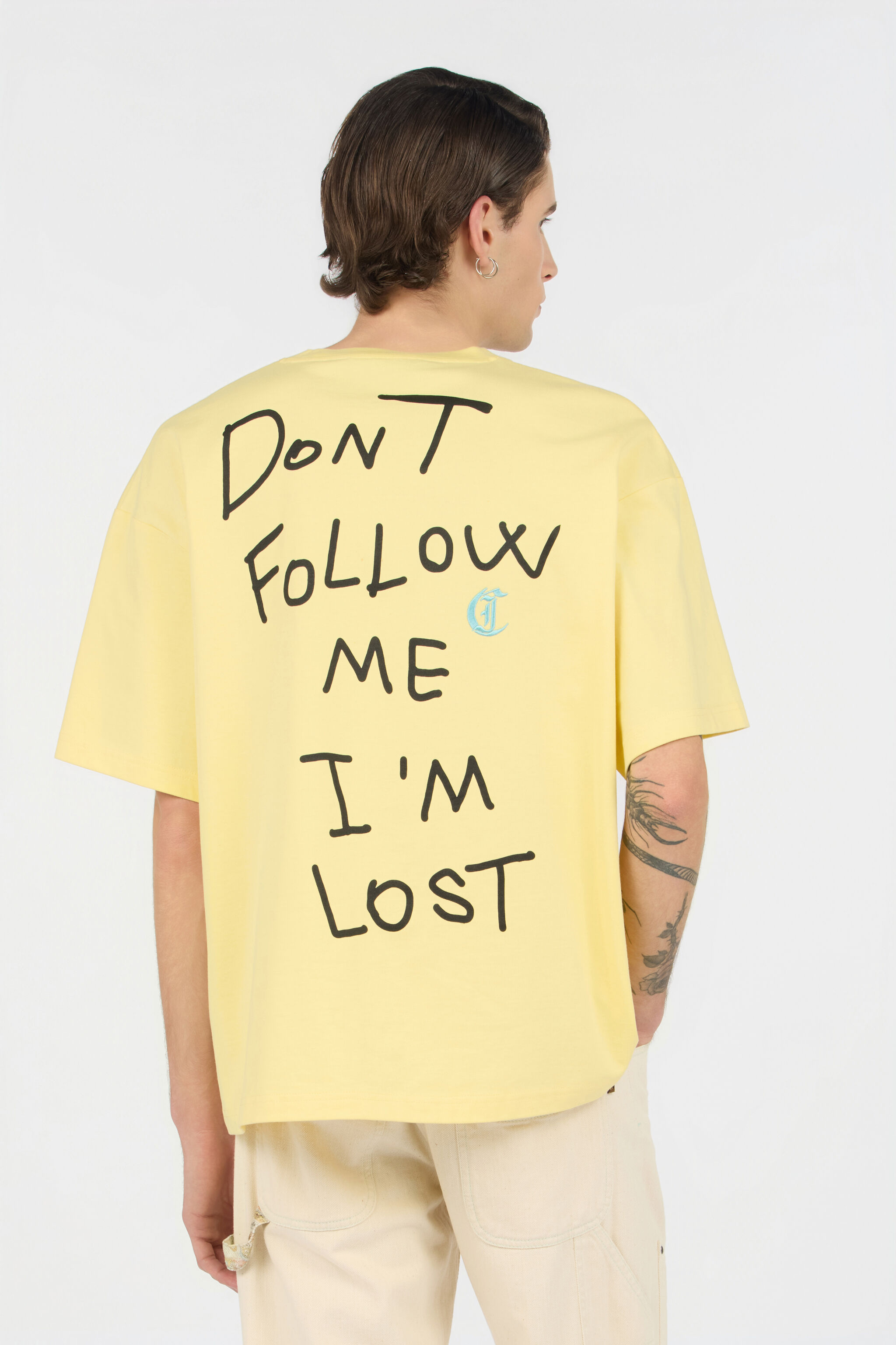 JC T-Shirt Jaune Avec Logo POP CORN WFT069-WF099