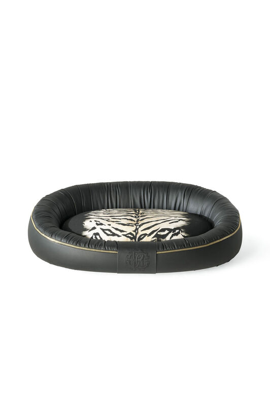 HO Tiger-Print Dog Bed Black OO0000-OO000