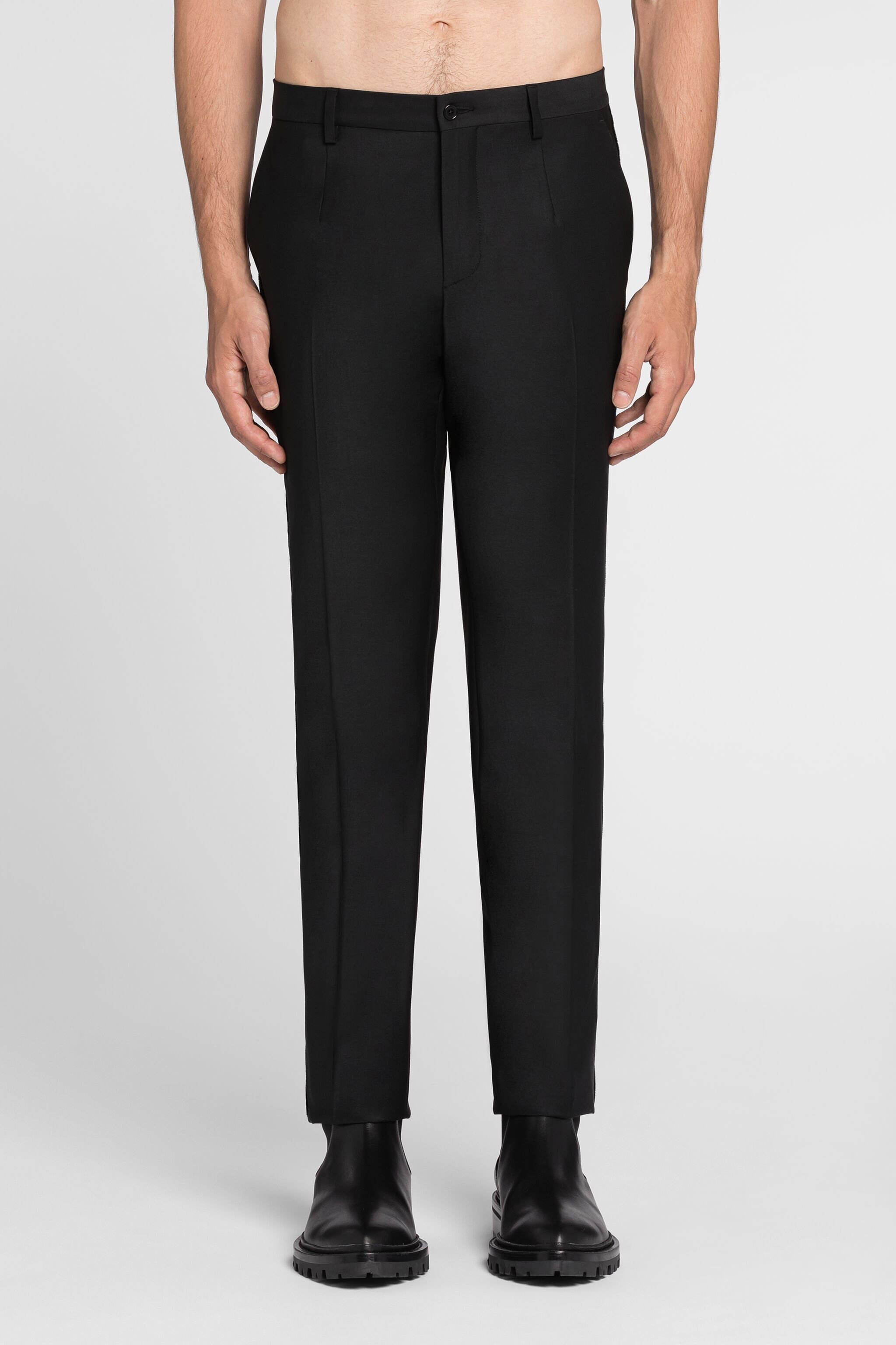 RC Skinny tailored wool trousers Black QRT218-GA066