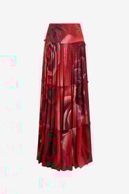 ${brand} Jupe Extra Longue À Imprimé Garden Rose ${colorDescription} ${masterID}