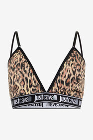 JC Reggiseno a Triangolo Stampa Jaguar Skin CREMINO BIS UFU009-UF206