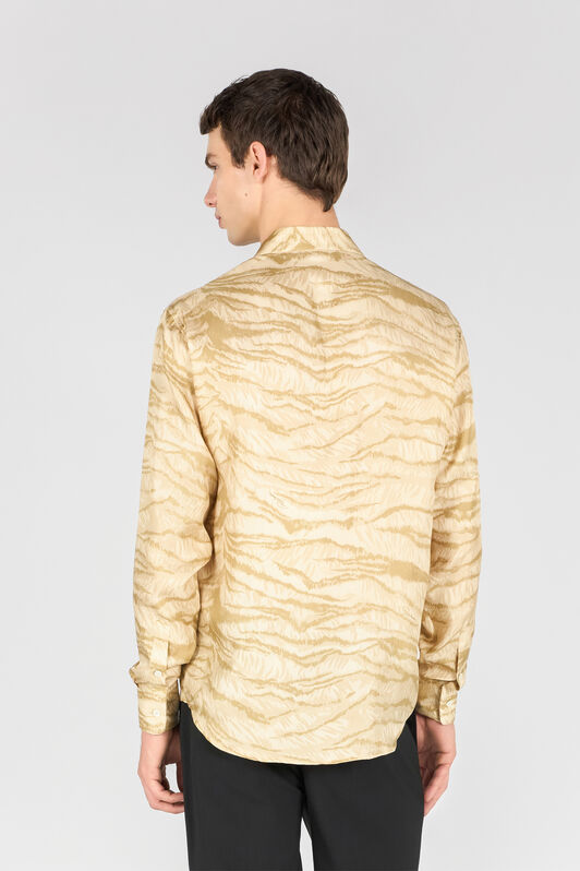 RC Bluse Mit Print Tiger Skin BEIGE OOT70A-2NO65